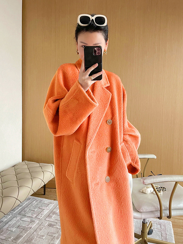 The Mount Lawley Belted Suri Alpaca Coat by WentSchmick