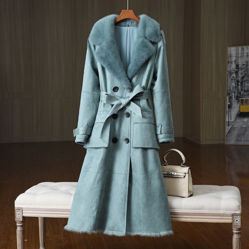 The Mount Buller Long Rabbit Fur Coat by WentSchmick