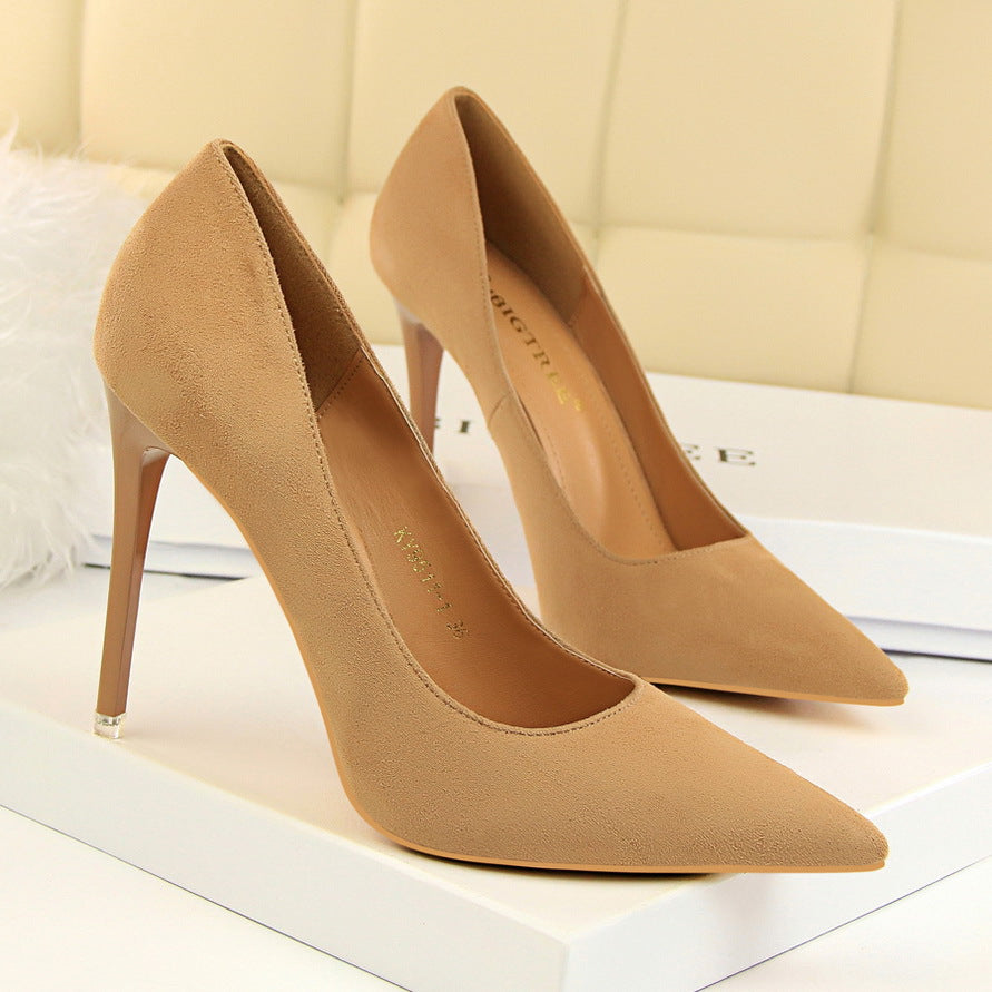 The Woollahra Pointed Suede Stiletto by WentSchmick