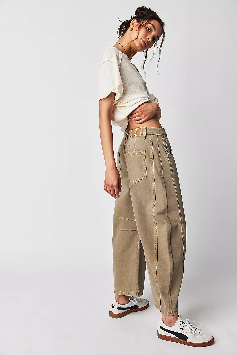 The Teneriffe Mid-Rise Barrel Jeans by WentSchmick