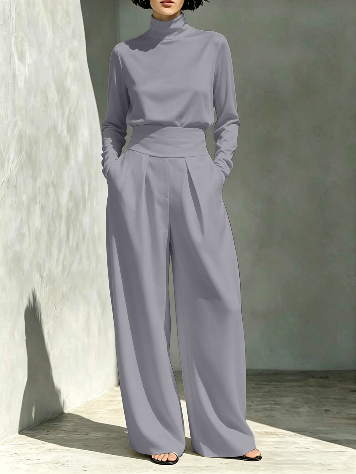 The Swanbourne High-Neck Top and Pants Set by WentSchmick