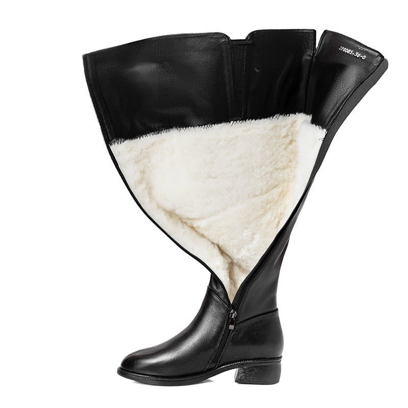 The Berry Over-the-Knee Cowhide Boots by WentSchmick