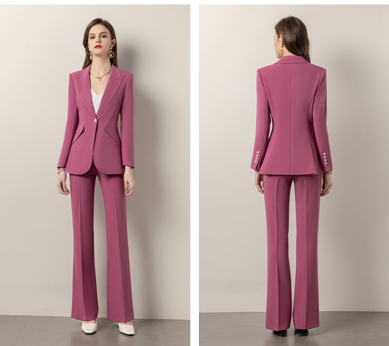 The Cammeray Slim Pink Pantsuit by WentSchmick