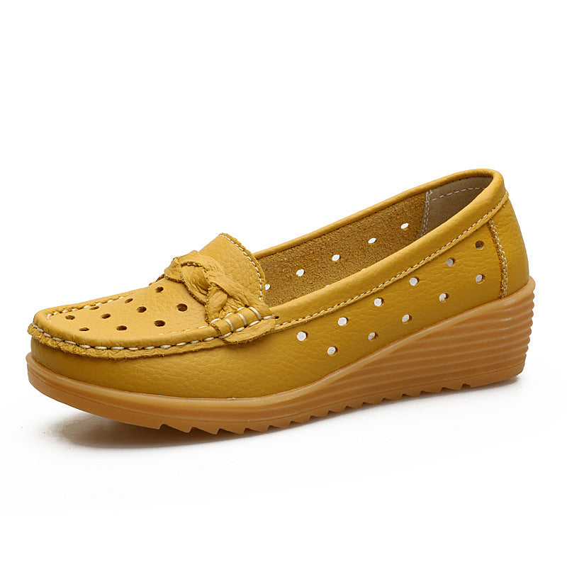 The Noosa Leather Wedge Loafer by WentSchmick