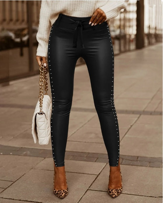 The Marrickville Strap-Waist Skinny Pants by WentSchmick