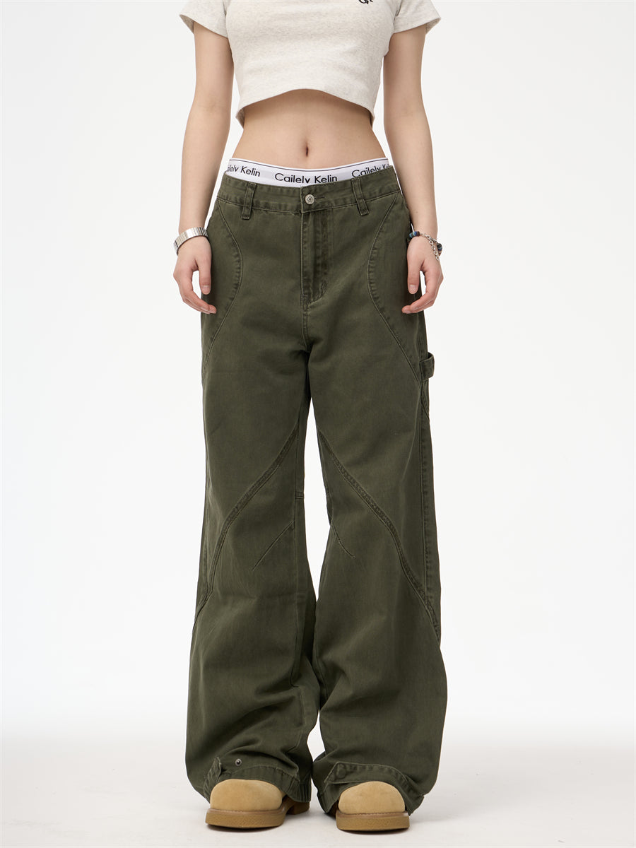 The Parap Washed Straight-Leg Utility Jeans by WentSchmick