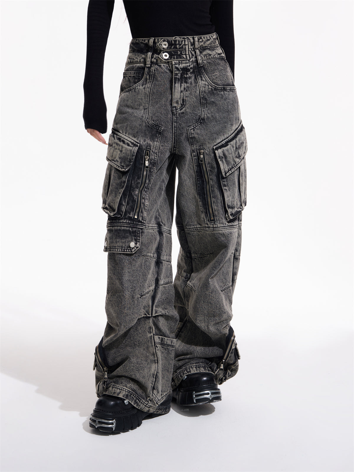 The Brunswick Multi-Pocket Wide-Leg Jeans by WentSchmick