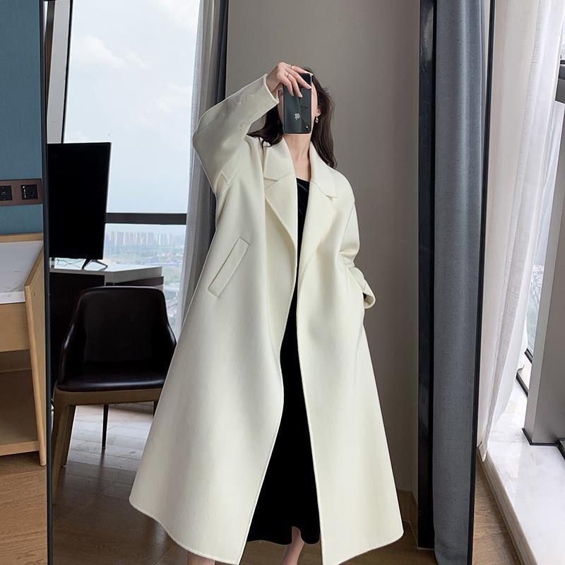 The Bowral Long White Wool Coat by WentSchmick