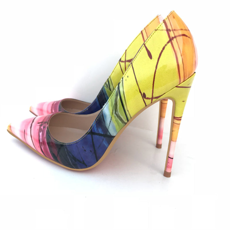 The Newtown Graffiti Pointed Stiletto by WentSchmick