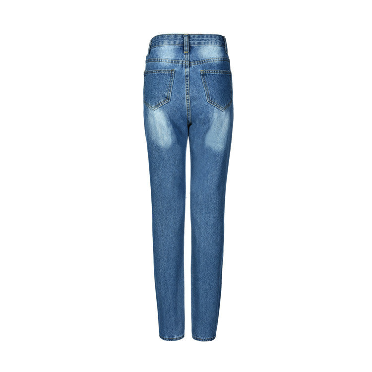 The McMahons Point Ripped Mid-Rise Pencil Jeans by WentSchmick