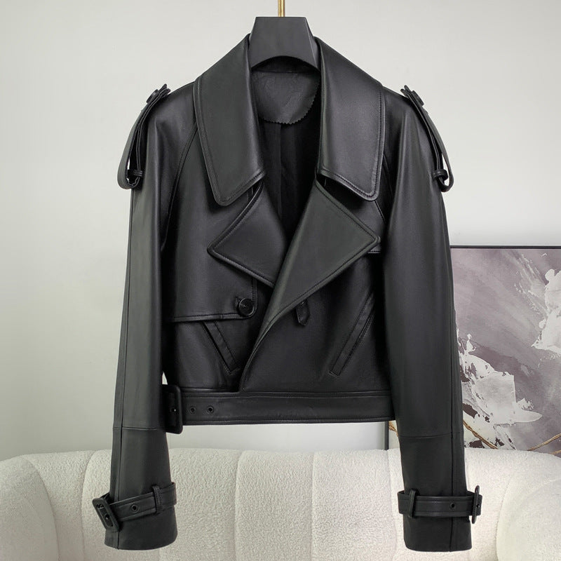 The Kingston Oversized Sheepskin Leather Jacket by WentSchmick