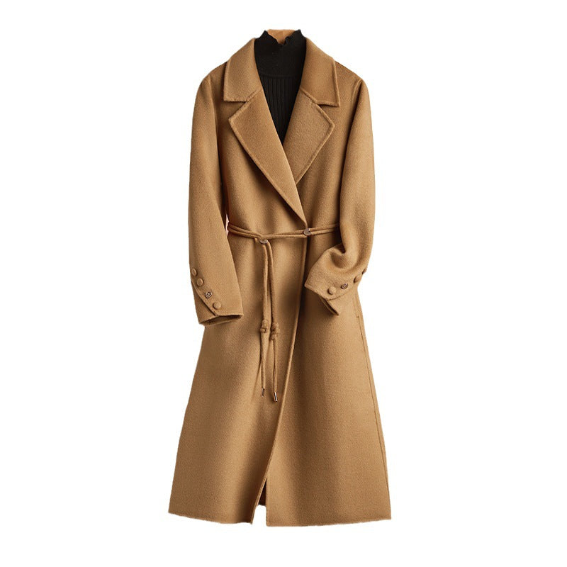 The Launceston Long Notch-Collar Wool Coat by WentSchmick