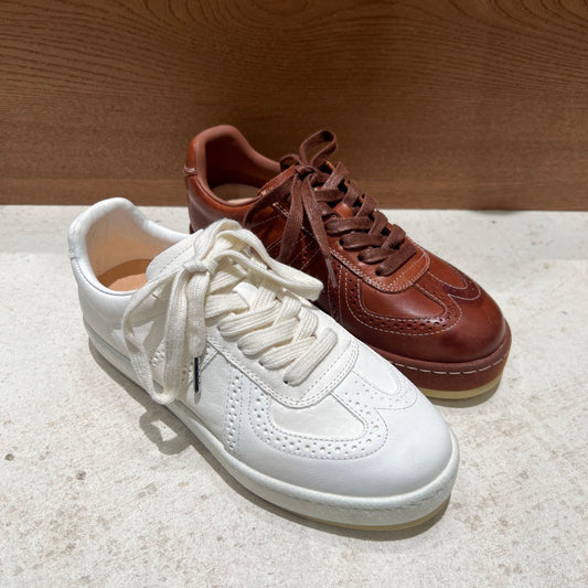 The Caloundra Leather Platform Sneaker by WentSchmick