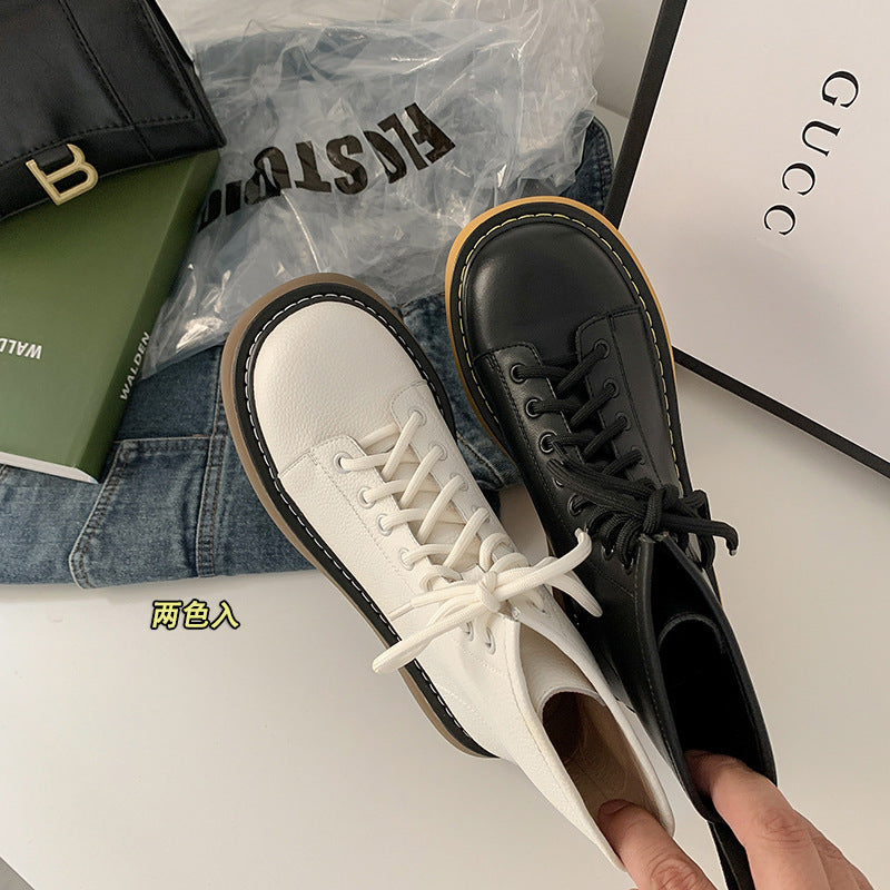 The Castlecrag Pebbled Leather Lace-Up Ankle Boots by WentSchmick
