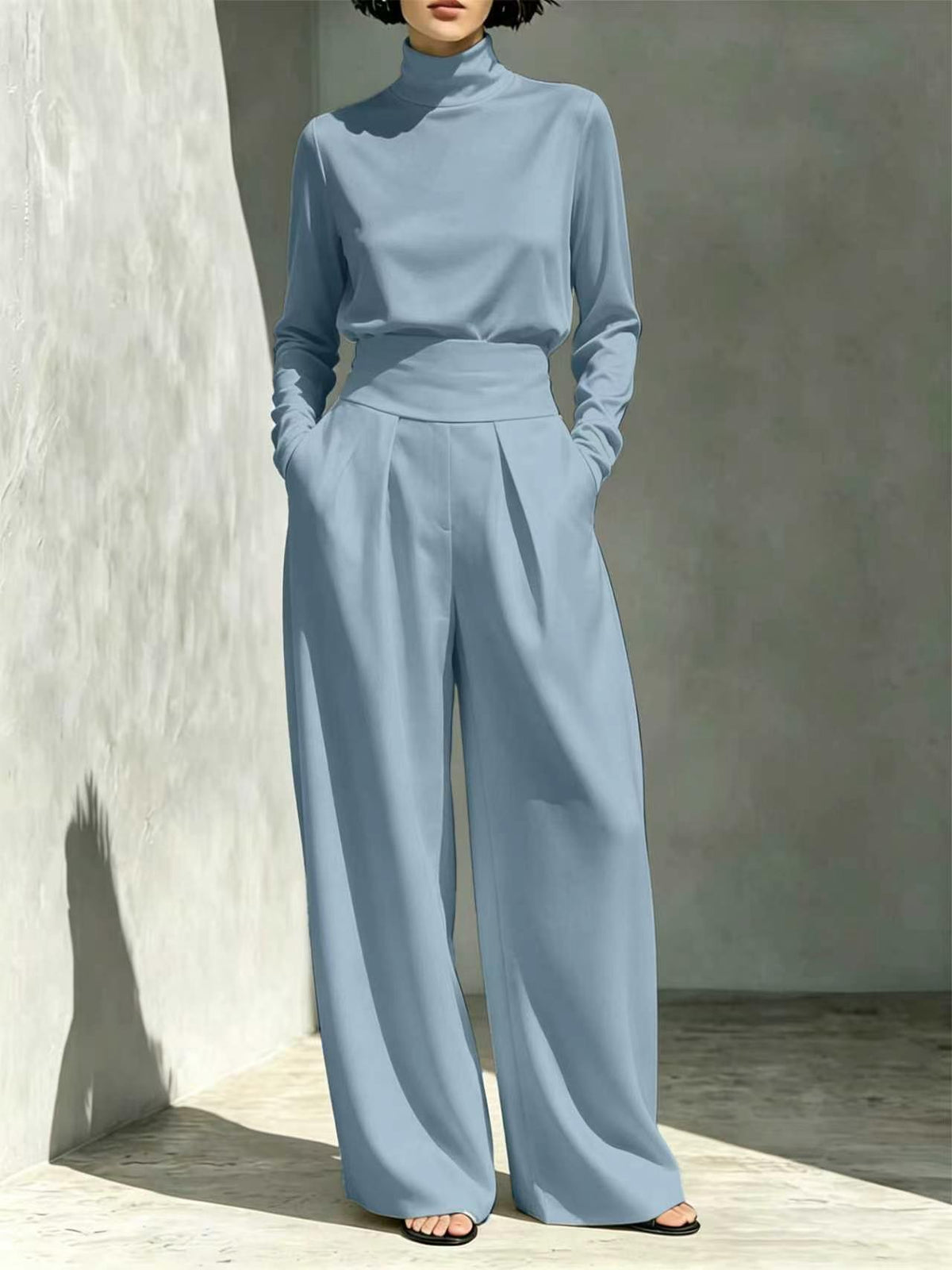 The Swanbourne High-Neck Top and Pants Set by WentSchmick