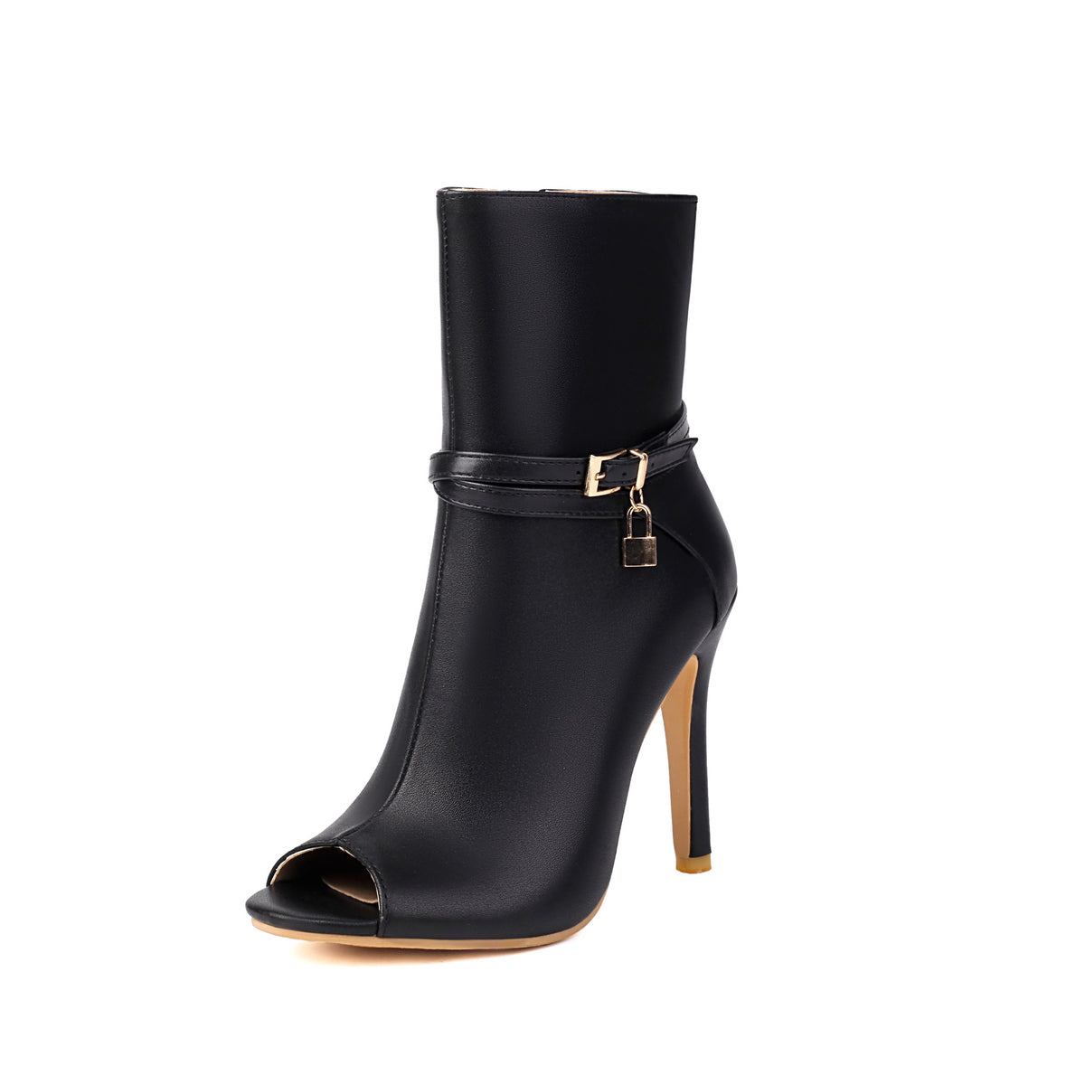 The Broome Peep-Toe Buckle Sandal Boots by WentSchmick