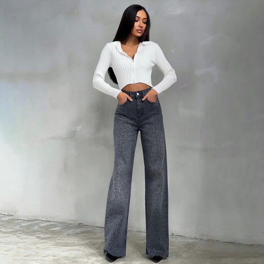 The Albert Park Leopard Slim Jeans by WentSchmick