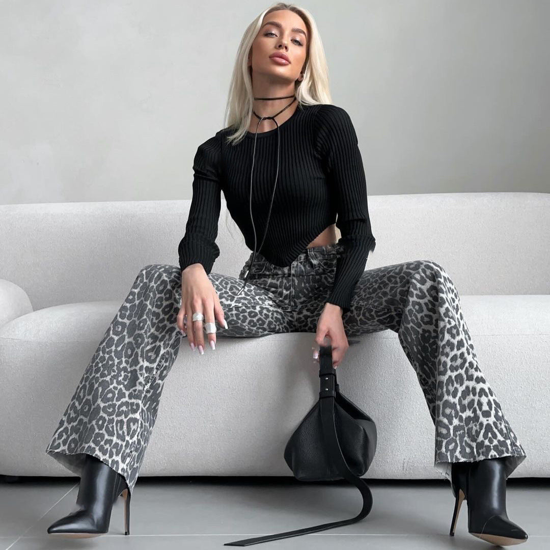 The Albert Park Leopard Slim Jeans by WentSchmick