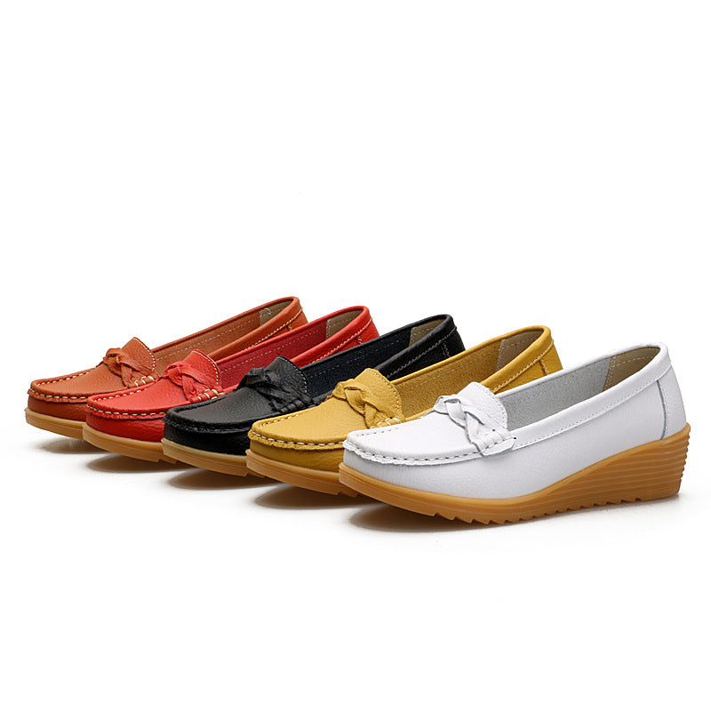 The Noosa Leather Wedge Loafer by WentSchmick