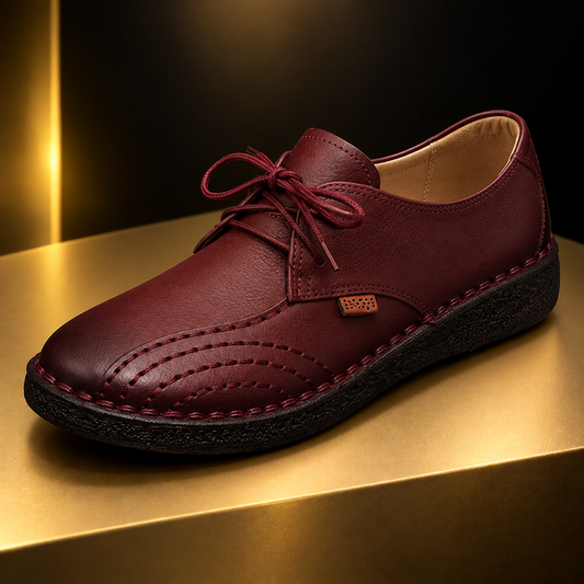 The Dunsborough | Handmade Leather Lace-Up Flat