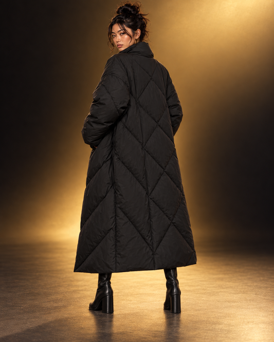 The Rye | Asymmetric Mid-Length Down Coat
