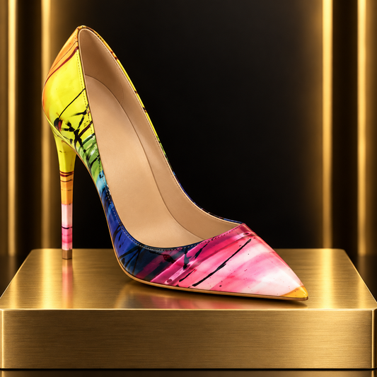 The Newtown | Graffiti Pointed Stiletto