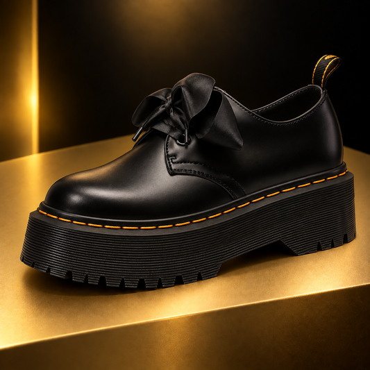The Woolloomooloo | Platform Ribbon Lace-Up Shoe