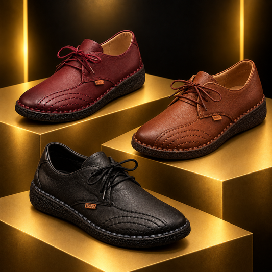 The Dunsborough | Handmade Leather Lace-Up Flat