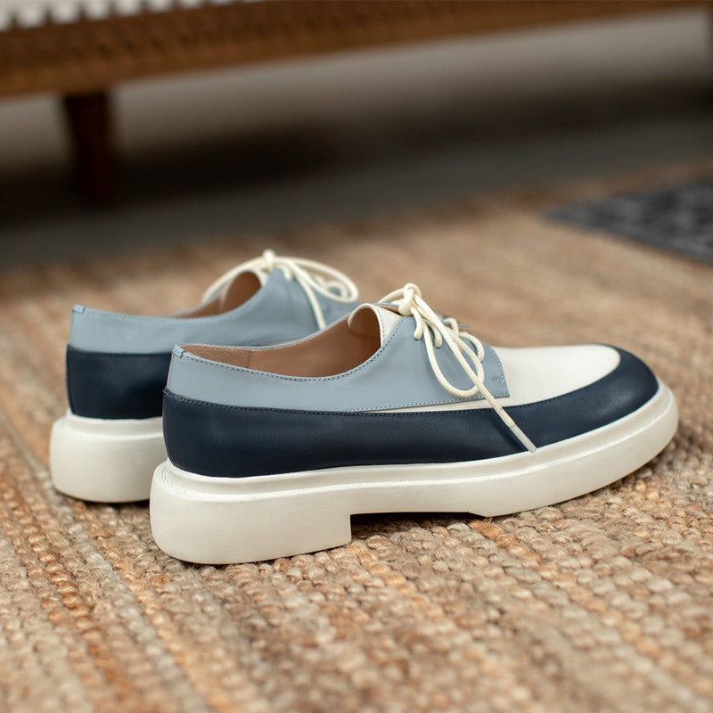 The Prospect Platform Lace-Up Leather Loafer by WentSchmick