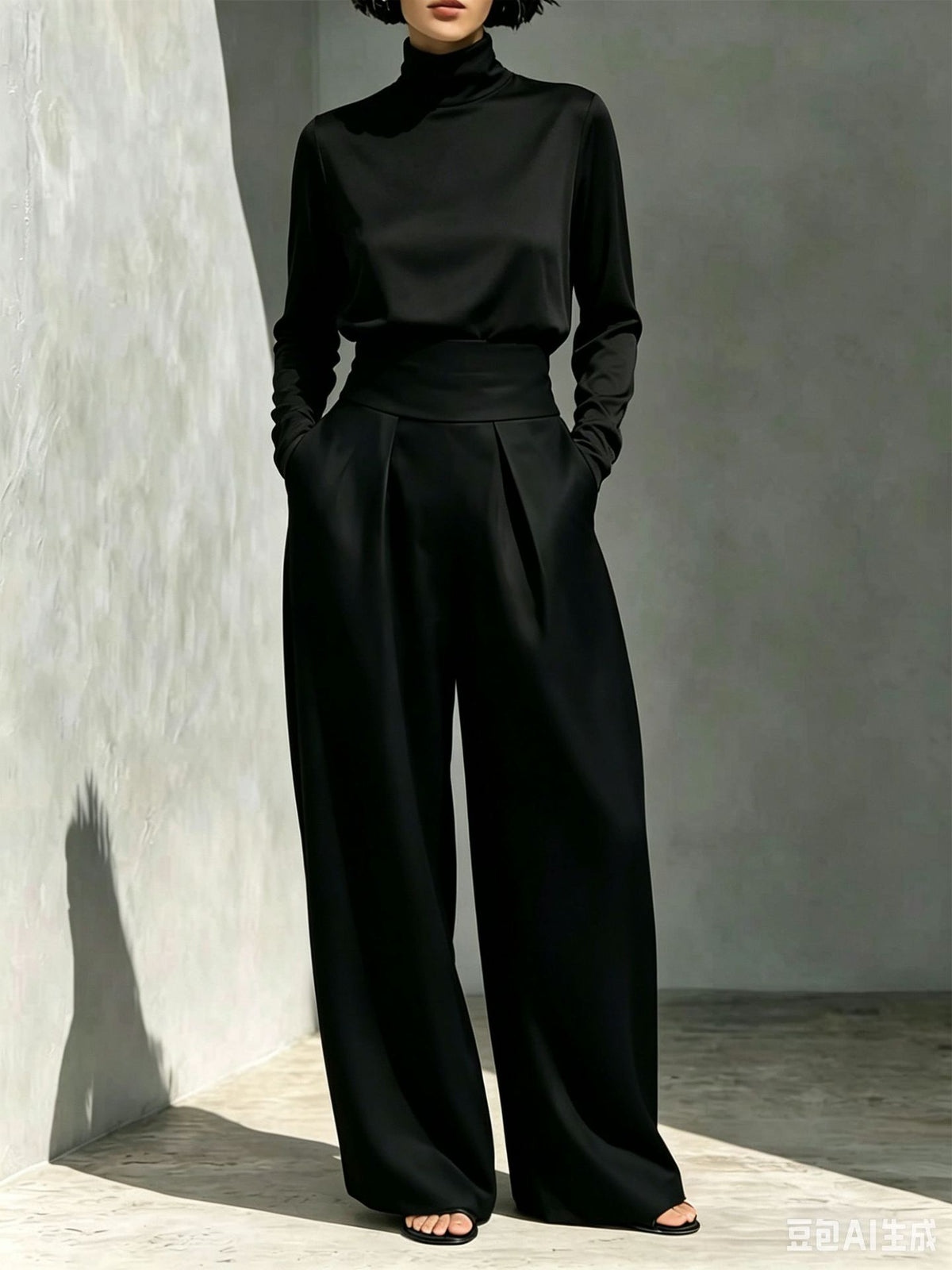The Swanbourne High-Neck Top and Pants Set by WentSchmick
