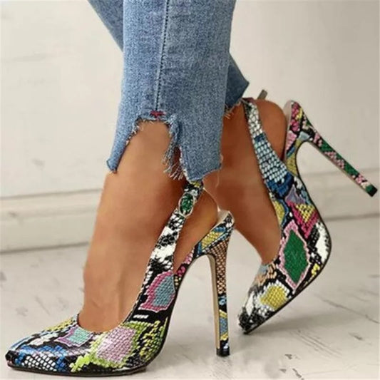 The Armadale Snake Print Pointed Pump by WentSchmick