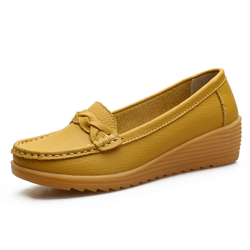 The Noosa Leather Wedge Loafer by WentSchmick