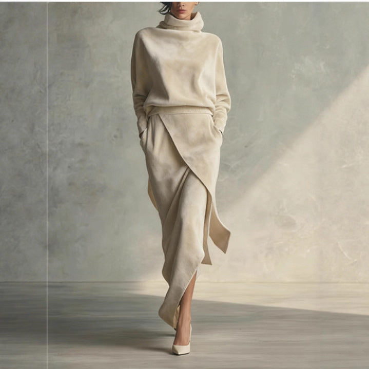 The Kyneton Suede-Look A-Line Midi Dress by WentSchmick