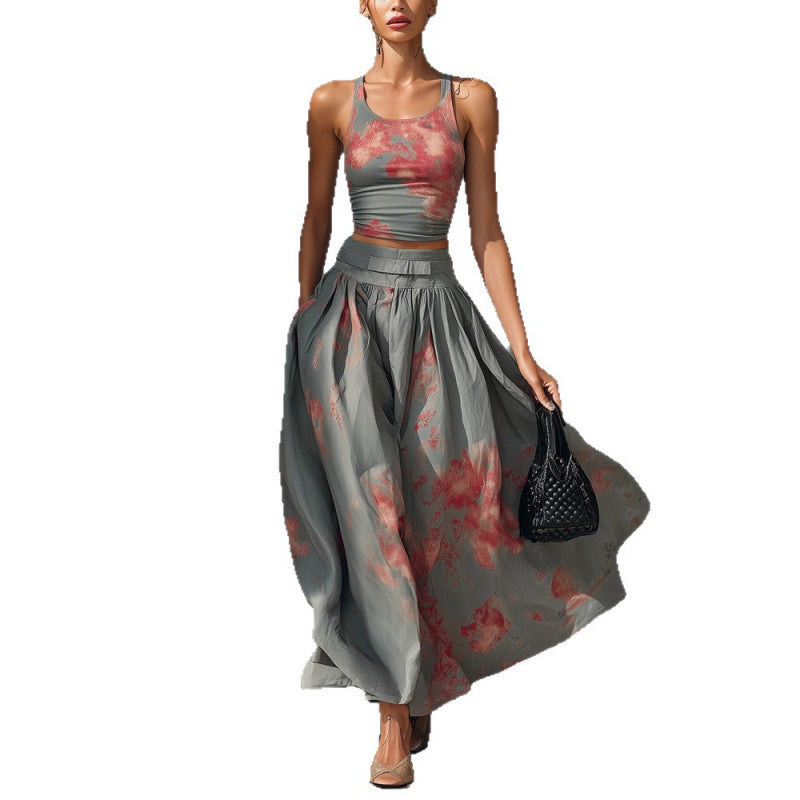 The Airlie Beach Printed Tank Skirt Set by WentSchmick