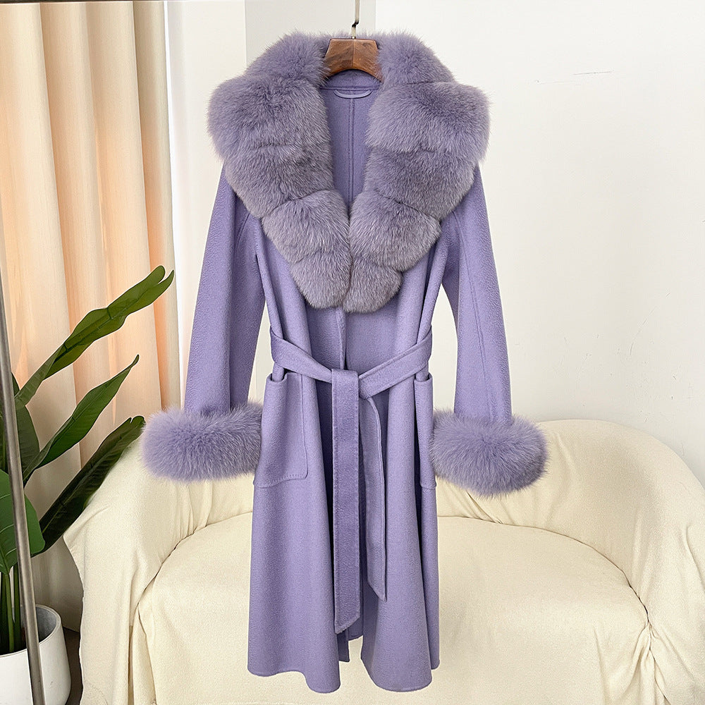 The Sandy Bay Water-Ripple Long Wool Coat by WentSchmick