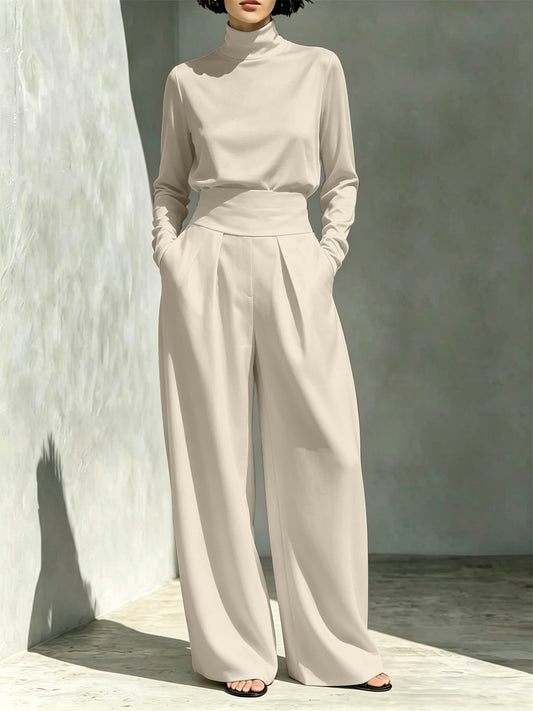 The Swanbourne High-Neck Top and Pants Set by WentSchmick