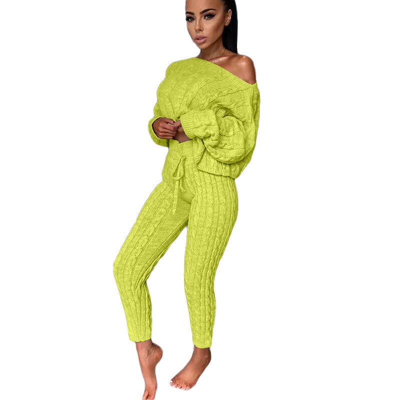 The Healesville Knit Cardigan Tracksuit Set by WentSchmick
