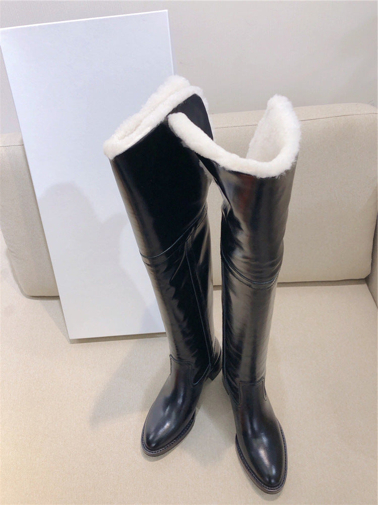 The Hampton Plush-Lined Over-the-Knee Boots by WentSchmick