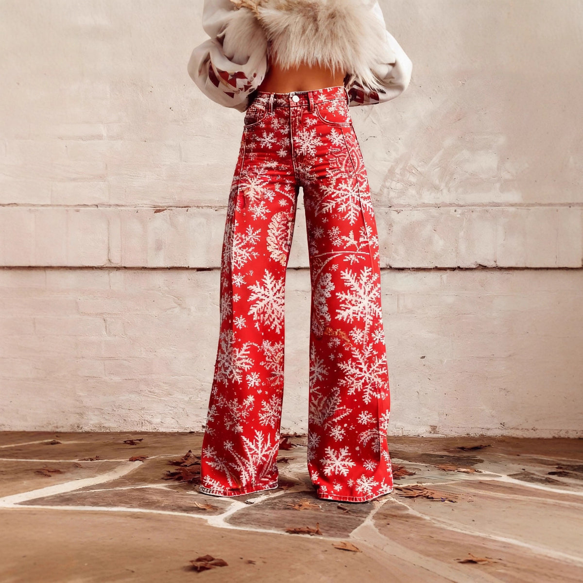 The Waterloo Printed Wide-Leg Pants by WentSchmick