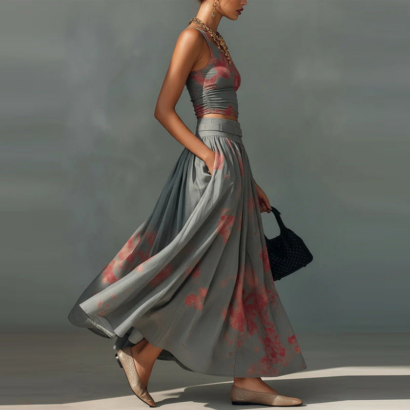 The Airlie Beach Printed Tank Skirt Set by WentSchmick