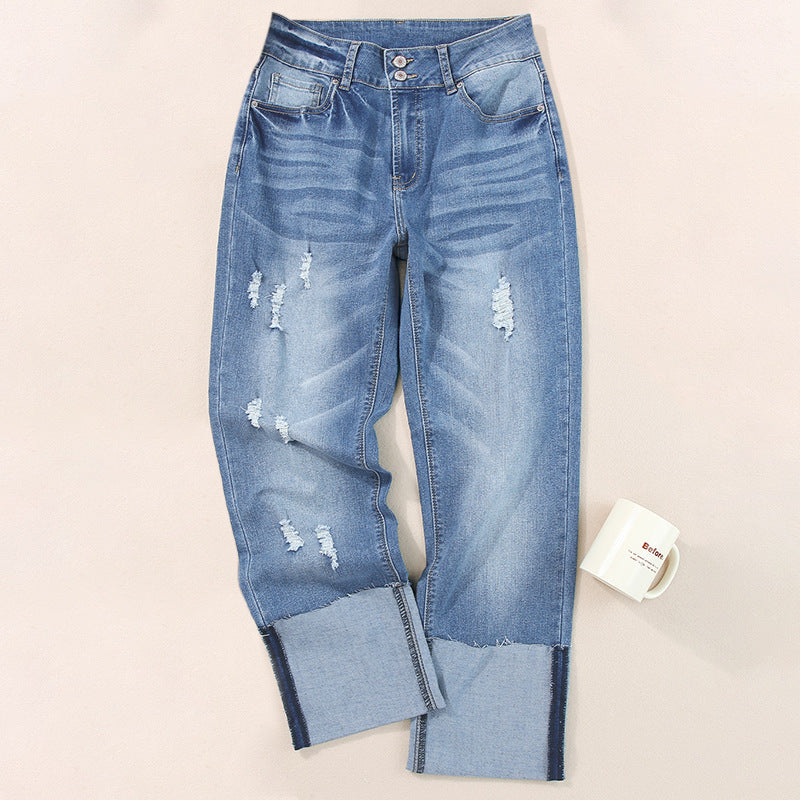 The Stanmore Ripped Cropped Harem Pants by WentSchmick