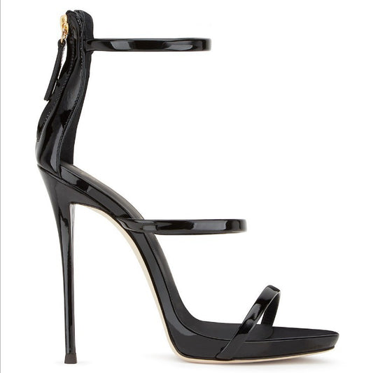 The Mosman Park Patent Ankle-Strap Peep-Toe Heels by WentSchmick