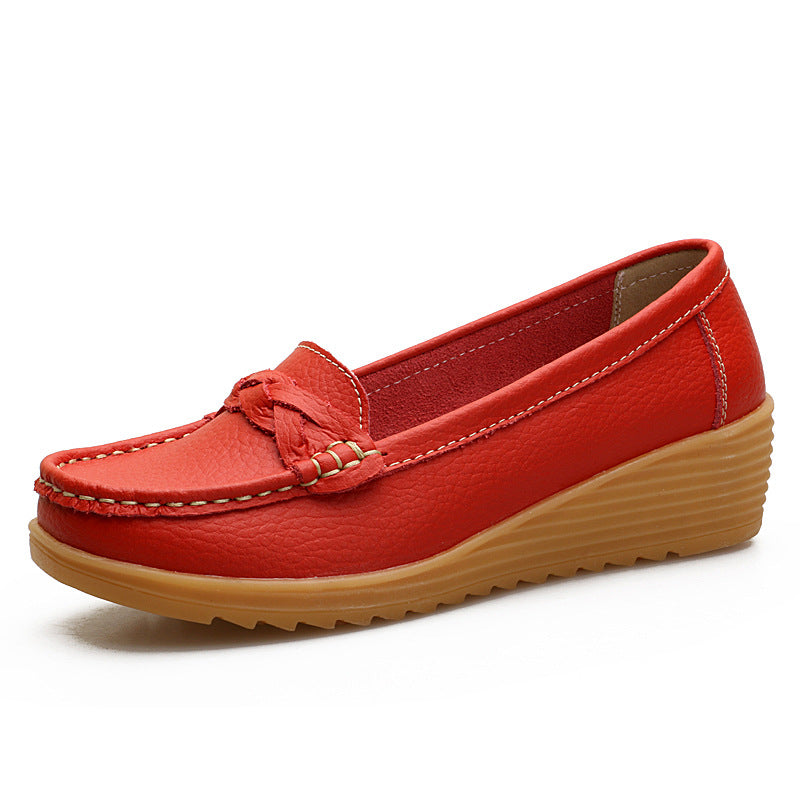 The Noosa Leather Wedge Loafer by WentSchmick