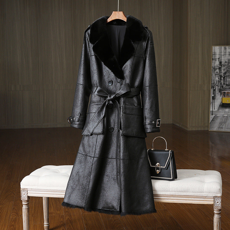 The Mount Buller Long Rabbit Fur Coat by WentSchmick