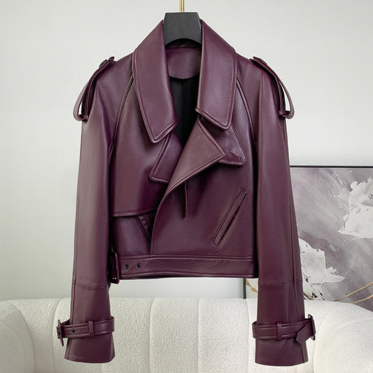 The Kingston Oversized Sheepskin Leather Jacket by WentSchmick