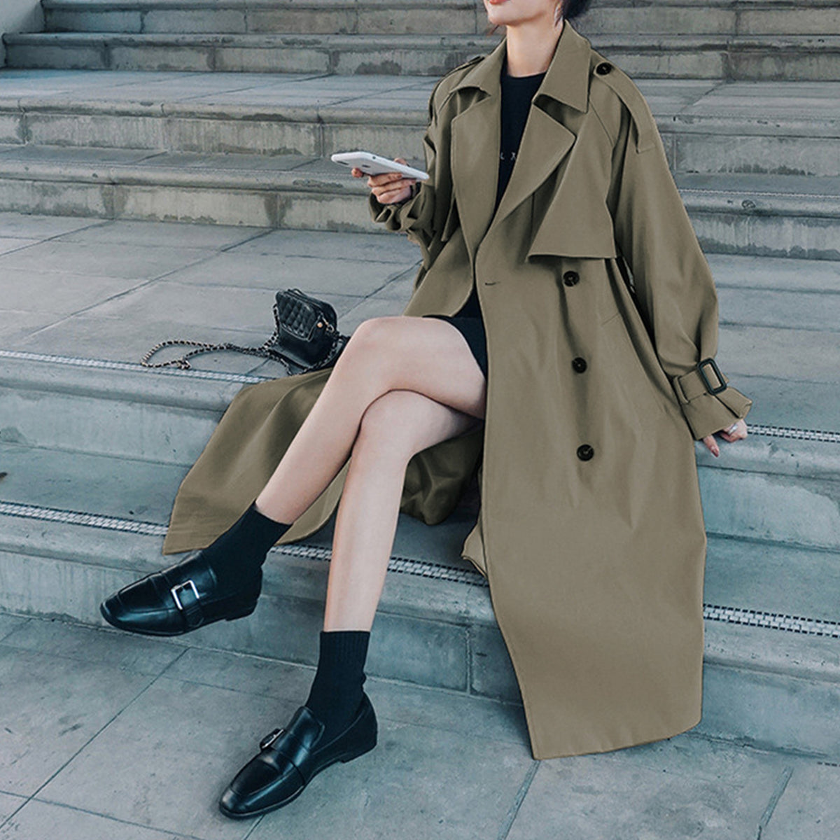 The Milsons Point Double-Breasted Trench Coat by WentSchmick