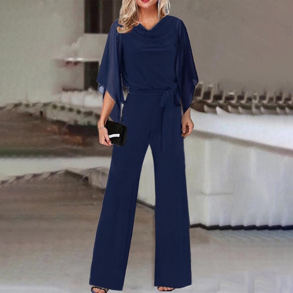 The Sanctuary Cove Lace-Up Straight-Leg Jumpsuit by WentSchmick