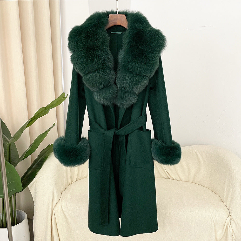The Sandy Bay Water-Ripple Long Wool Coat by WentSchmick