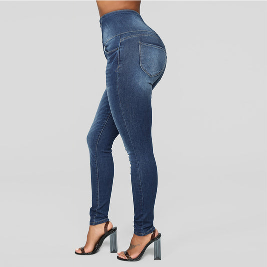 The Spring Hill High-Waist Pencil Jeans by WentSchmick