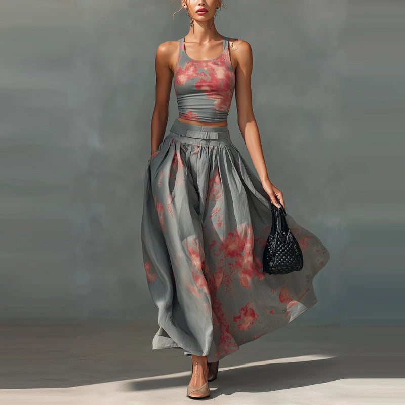 The Airlie Beach Printed Tank Skirt Set by WentSchmick
